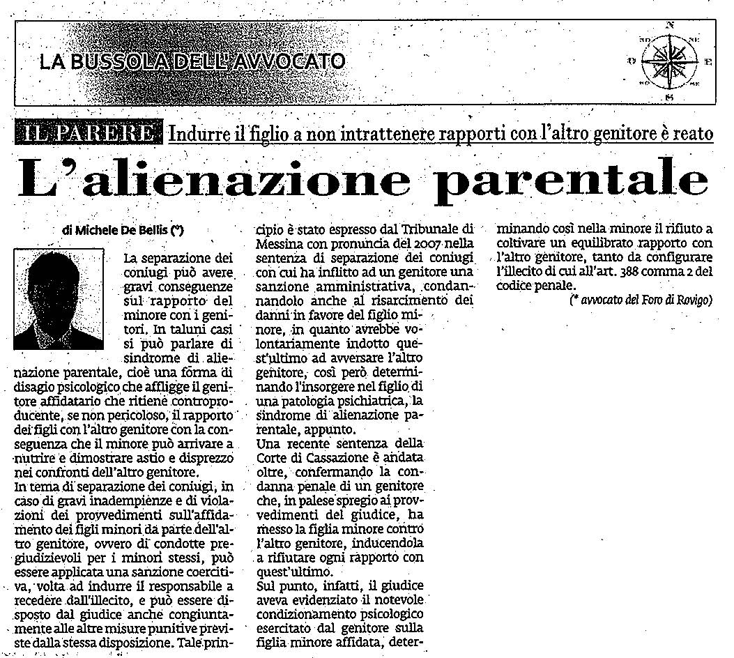 L’alienazione parentale